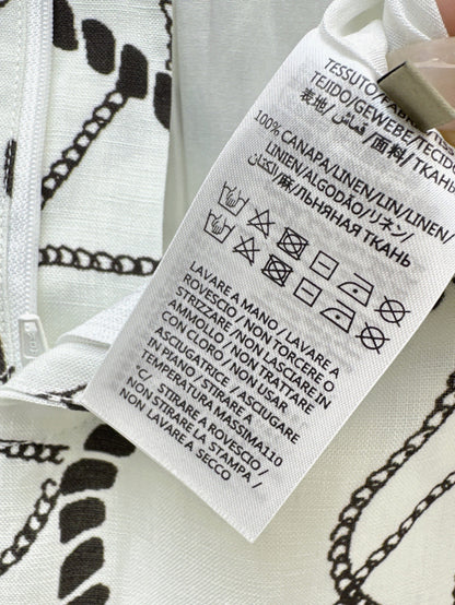 Herm 25ss linen print short