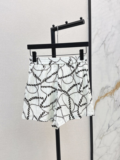 Herm 25ss linen print short