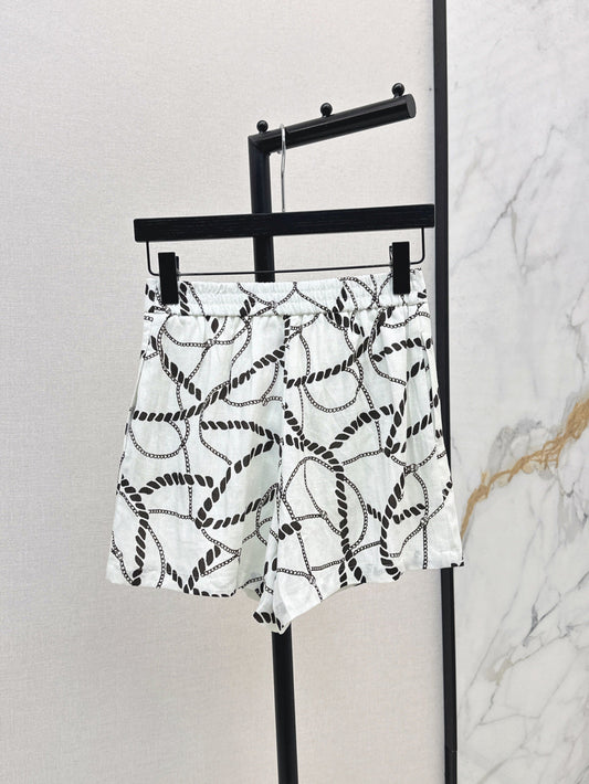 Herm 25ss linen print short