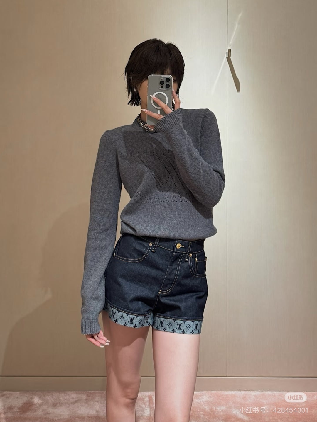 Louis 25ss denim short