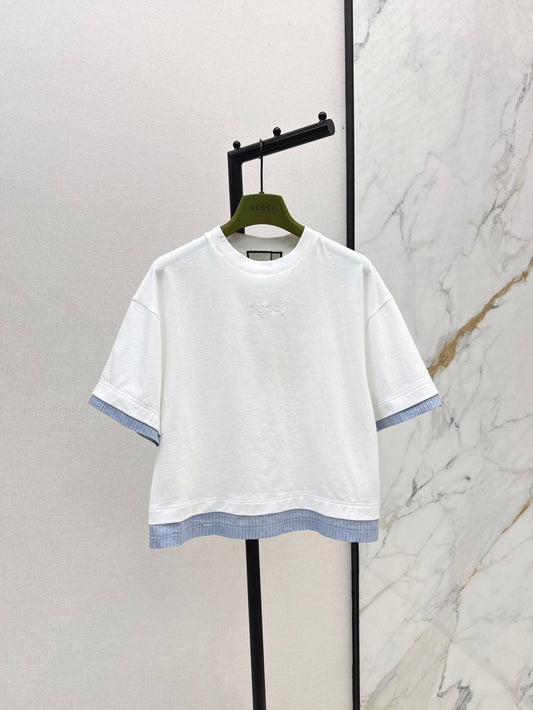 Guc 25ss embroidered t-shirt