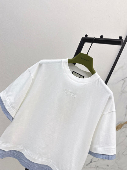 Guc 25ss embroidered t-shirt