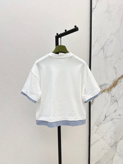 Guc 25ss embroidered t-shirt