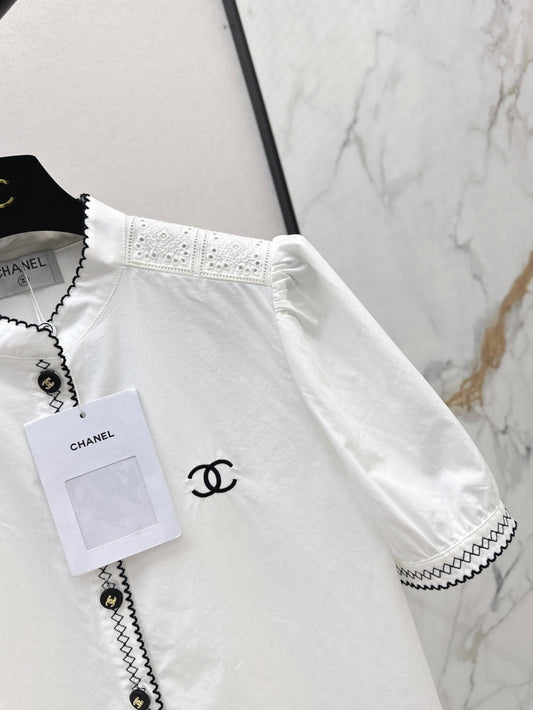 Chan 25ss embroidered shirt