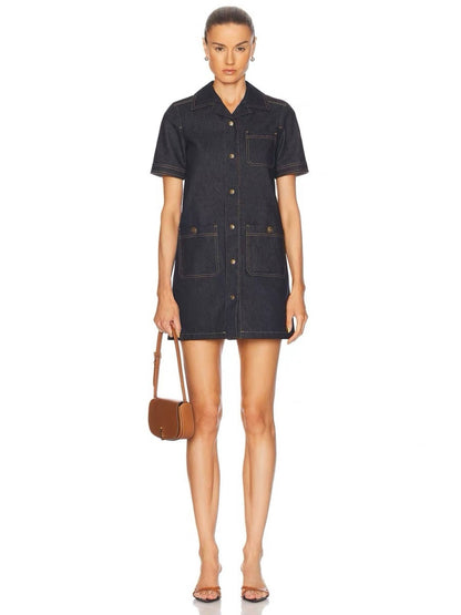 Monc 25ss denim dress