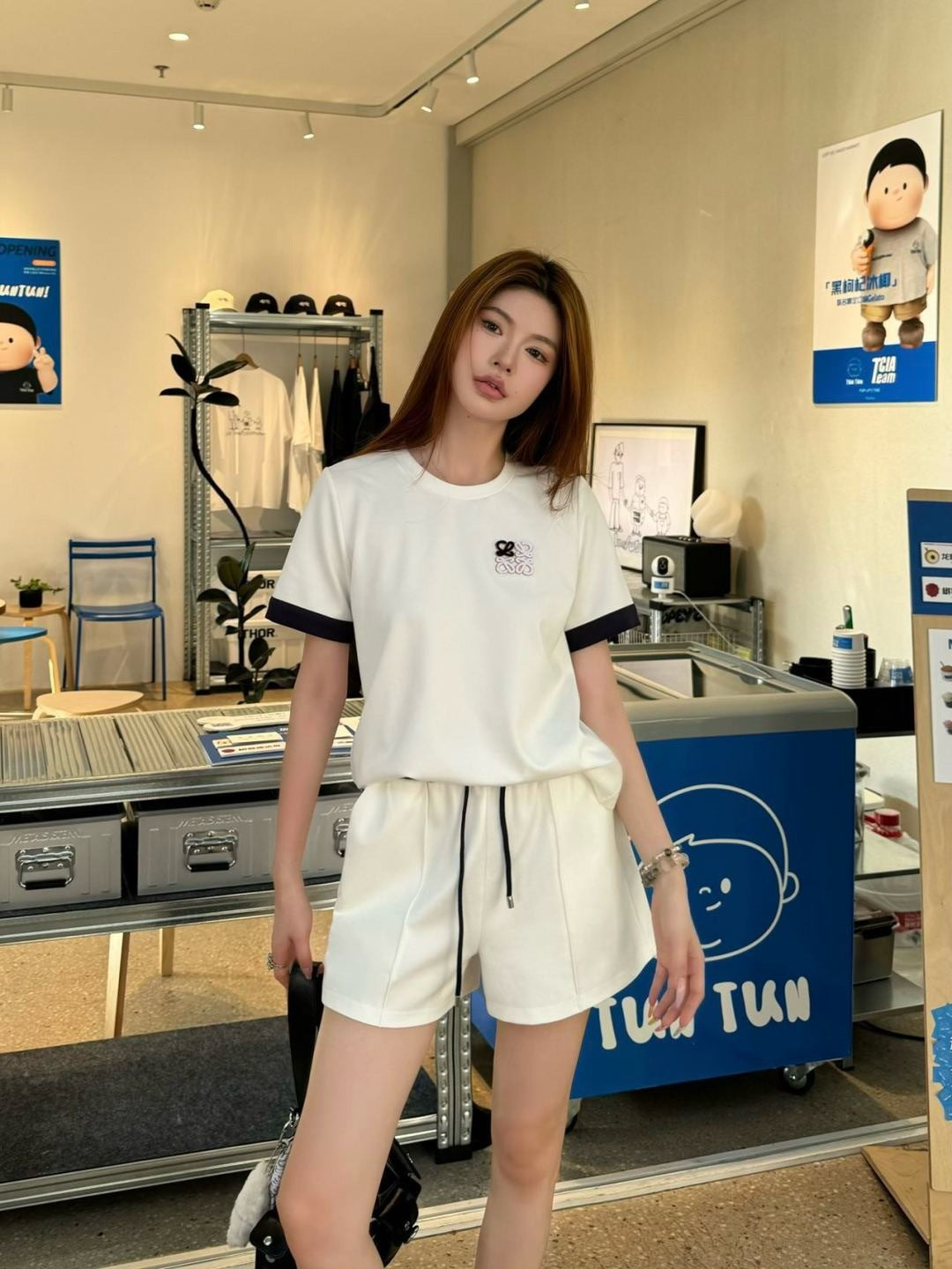 Loe 25ss tee short set