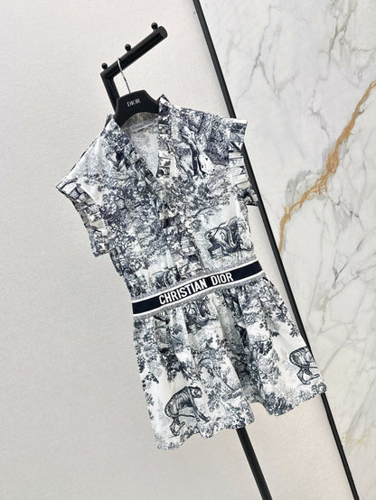 CD 25SS print dress