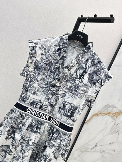 CD 25SS print dress