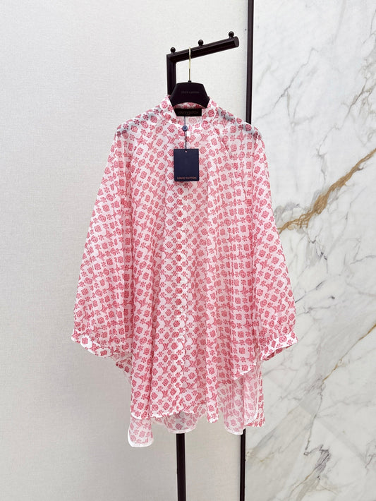Louis 25ss cape shirt