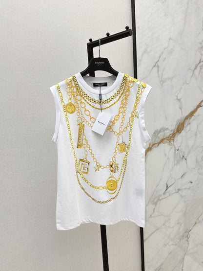 Bal 25ss print vest