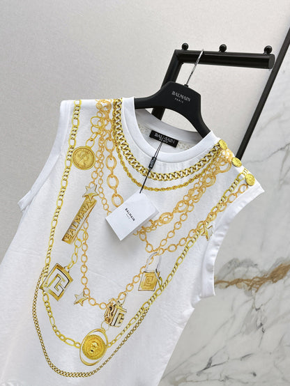 Bal 25ss print vest