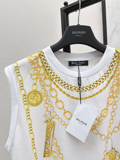 Bal 25ss print vest