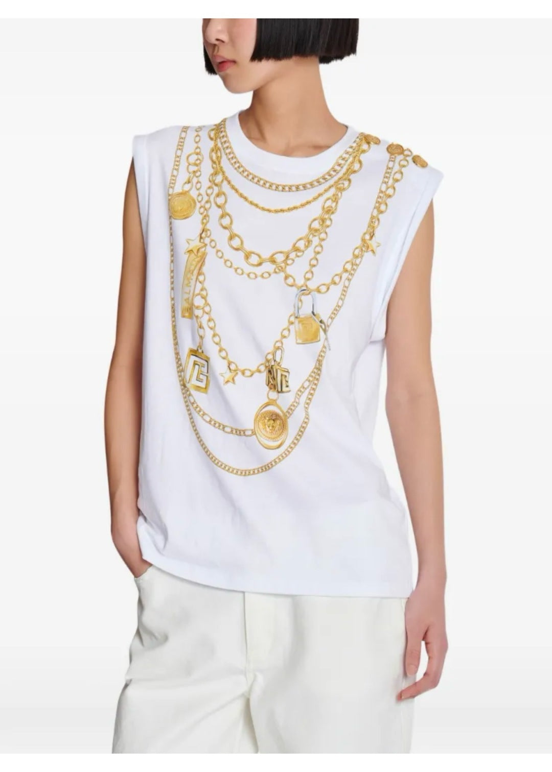 Bal 25ss print vest