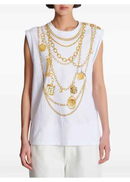 Bal 25ss print vest