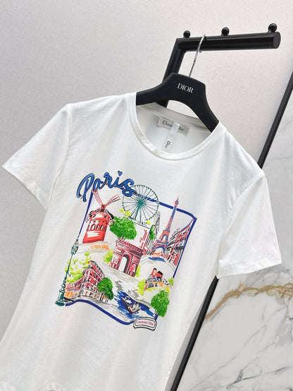 CD 25SS print t-shirt