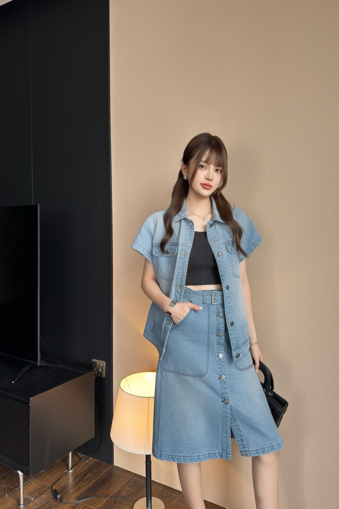 CD 25ss denim skirt