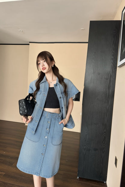 CD 25ss denim skirt