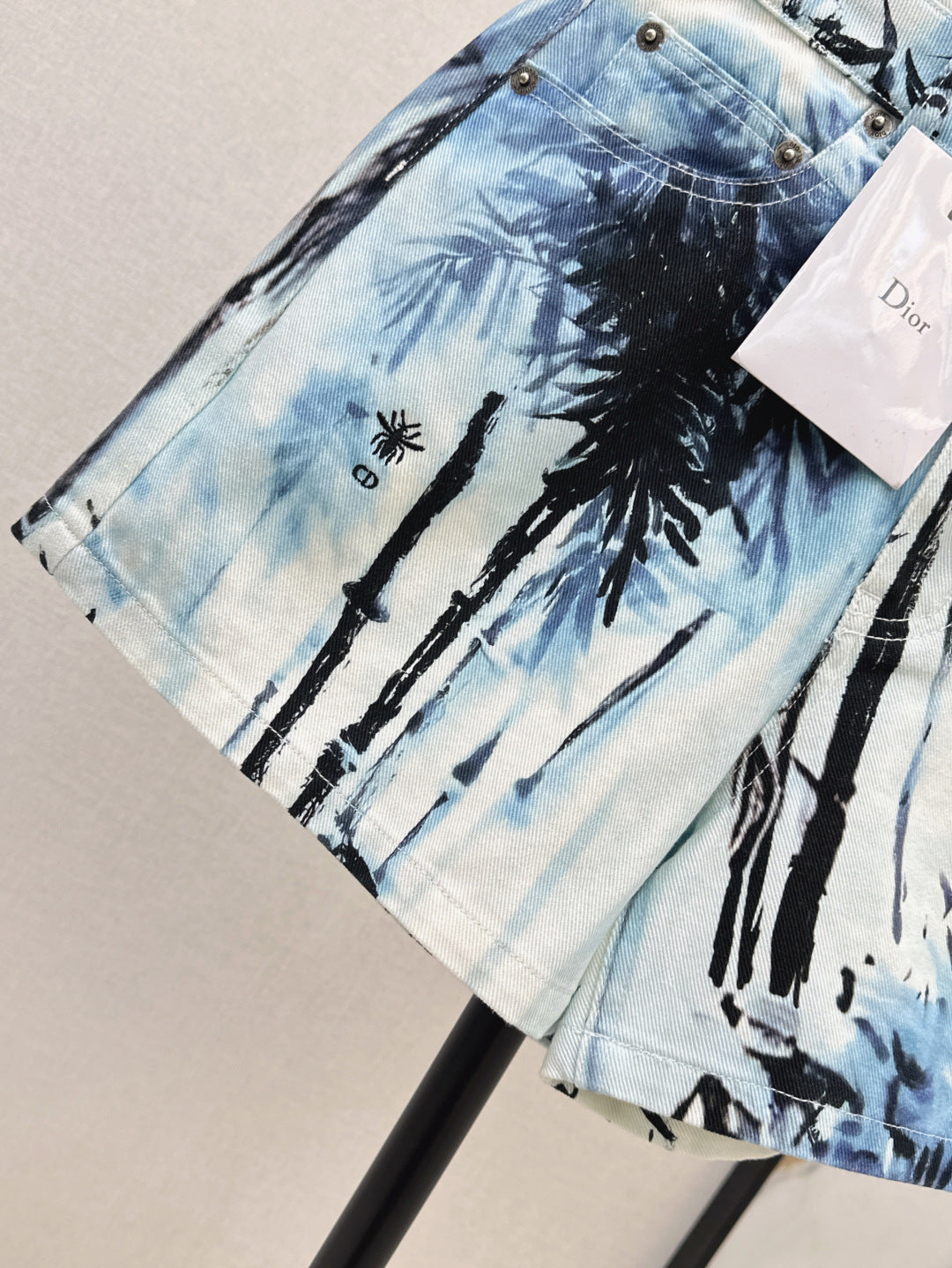 CD 25ss print denim short