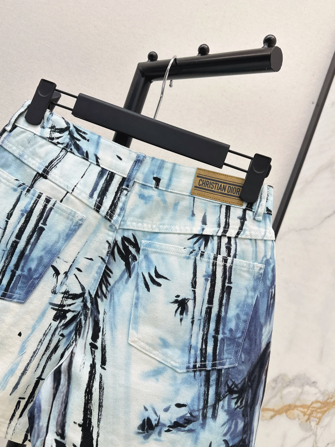 CD 25ss print denim short