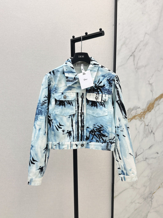 CD 25ss print denim jacket