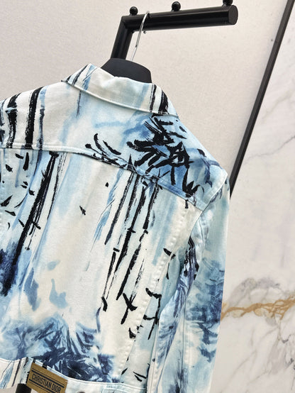 CD 25ss print denim jacket