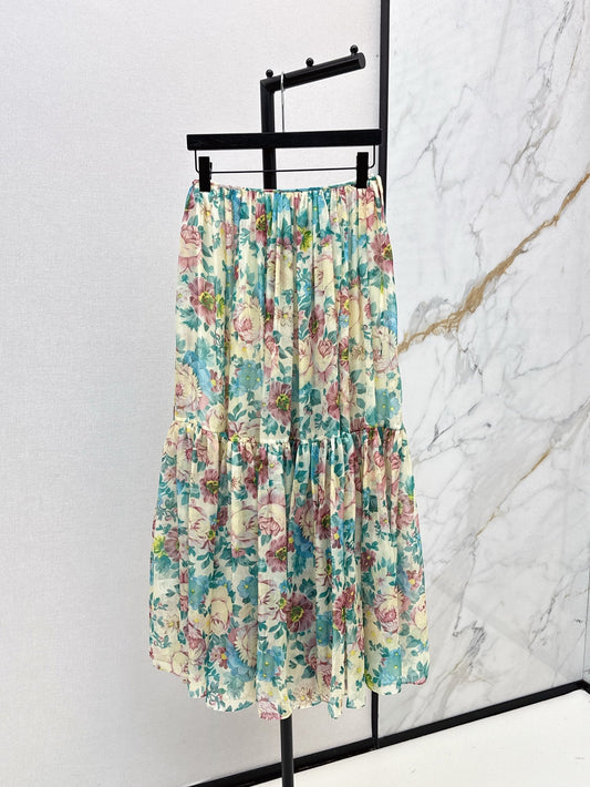 Cho 25ss chiffon skirt
