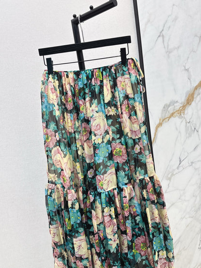Cho 25ss chiffon skirt