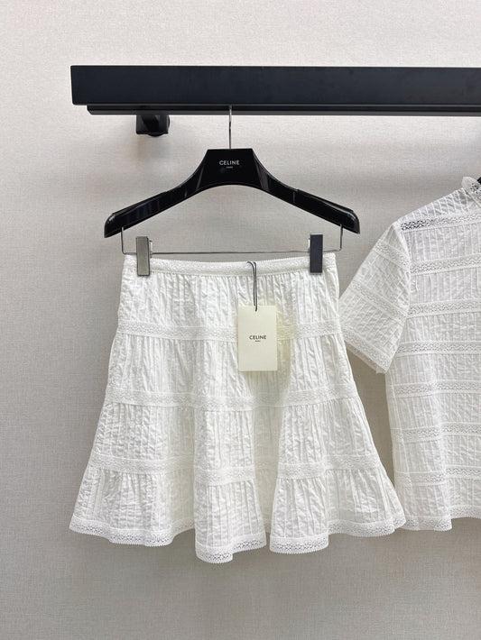 Celi 25ss embroidered skirt
