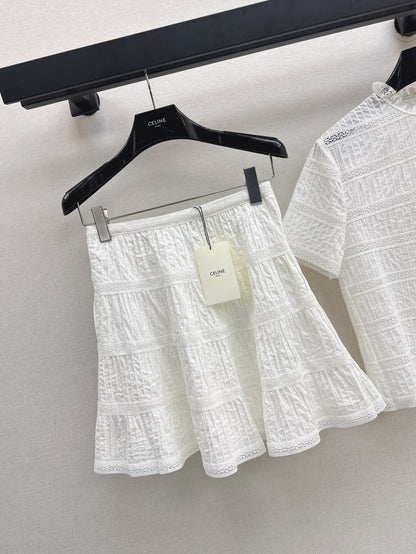 Celi 25ss embroidered skirt
