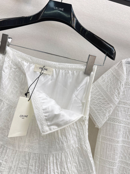 Celi 25ss embroidered skirt