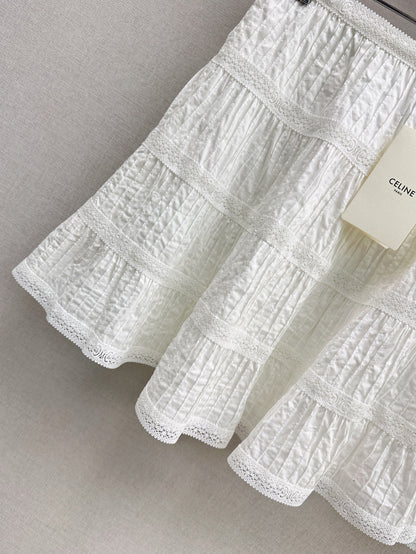 Celi 25ss embroidered skirt