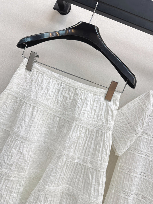 Celi 25ss embroidered skirt