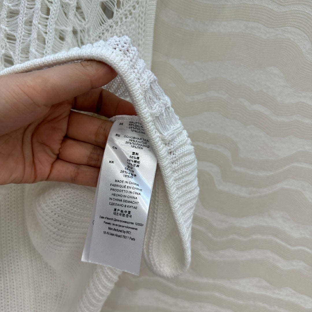 IR 25ss hollow knit vest