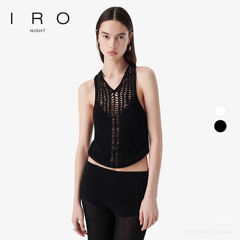 IR 25ss hollow knit vest