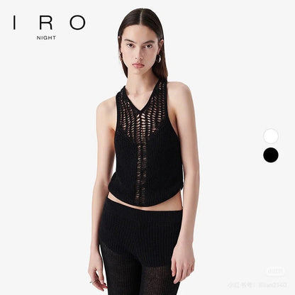 IR 25ss hollow knit vest