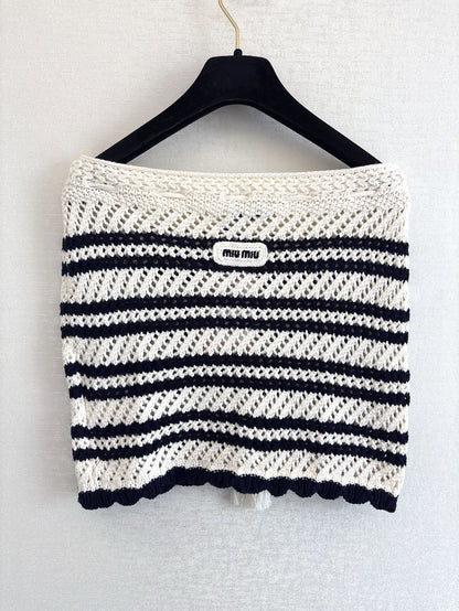 Miu 25fw knit skirt