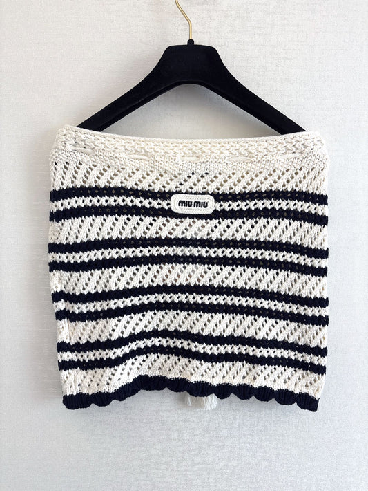 Miu 25fw knit skirt