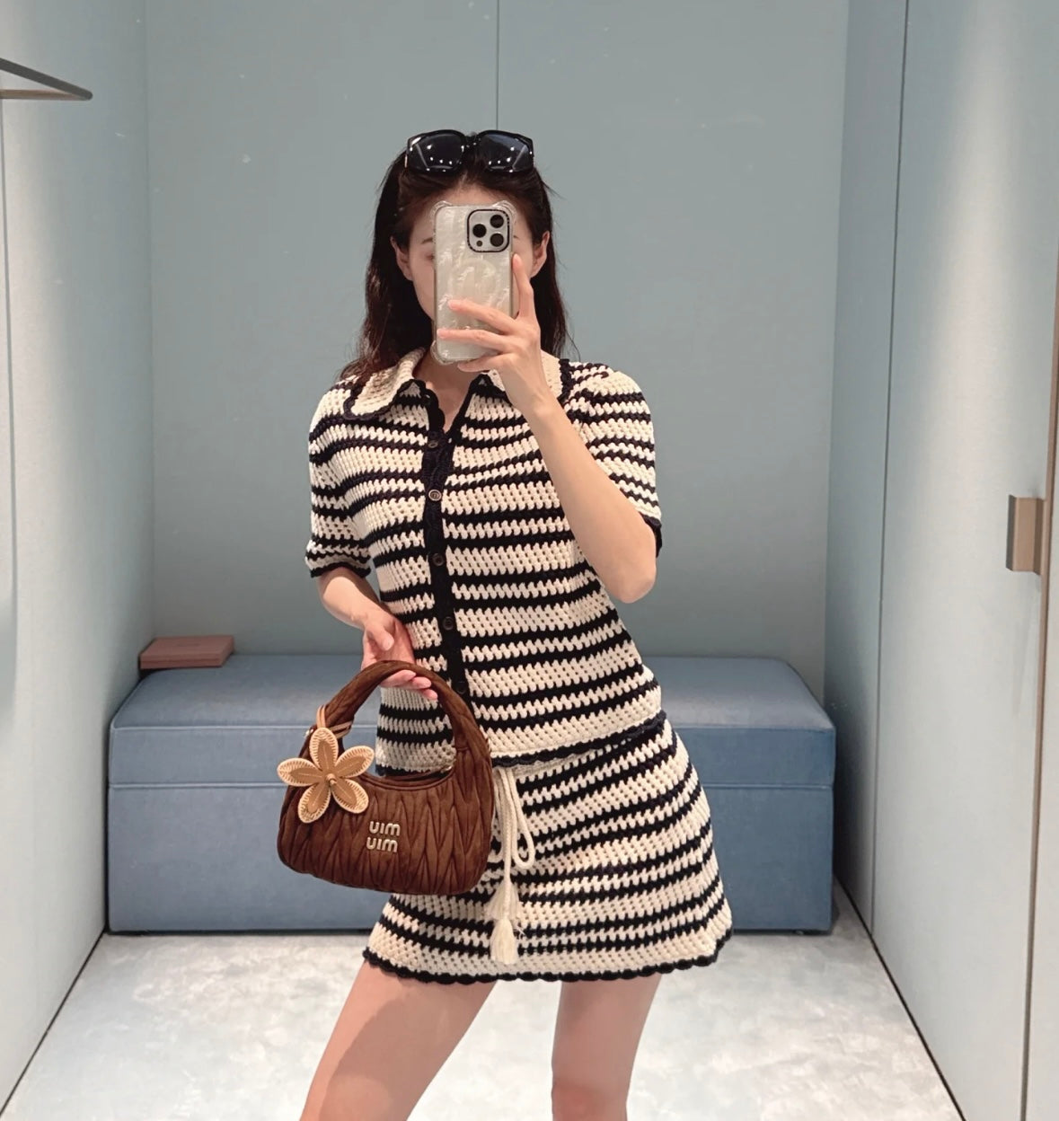 Miu 25fw knit cardigan