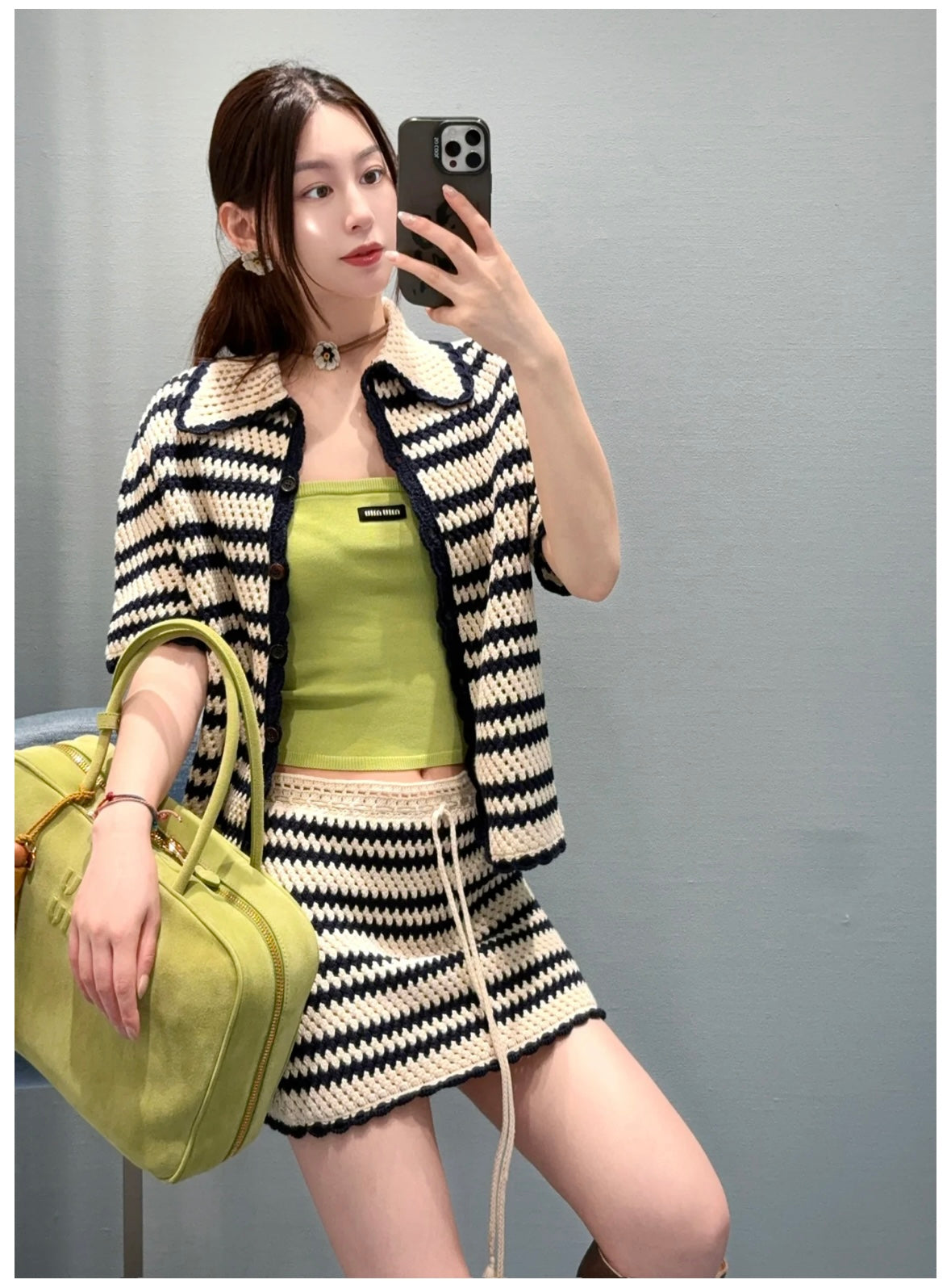 Miu 25fw knit cardigan