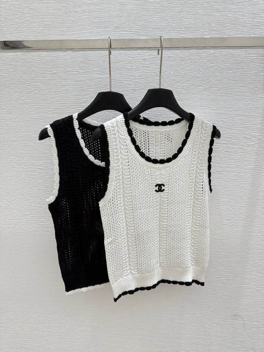 Chan 25ss knit vest