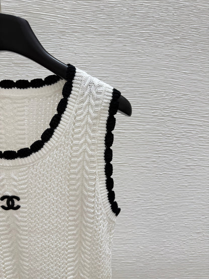 Chan 25ss knit vest