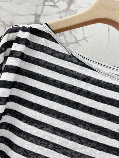 Miu 25ss striped shirt