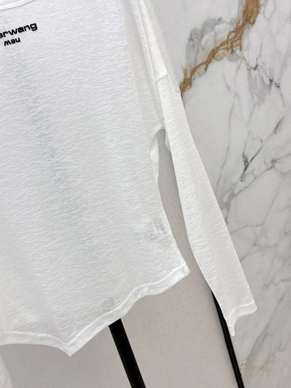 Wang 25ss off-shoulder shirt