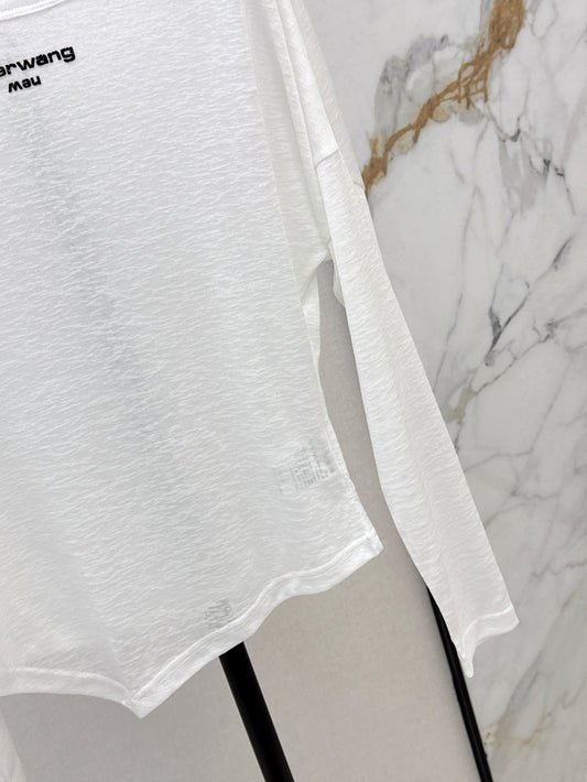 Wang 25ss off-shoulder shirt