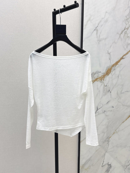 Wang 25ss off-shoulder shirt