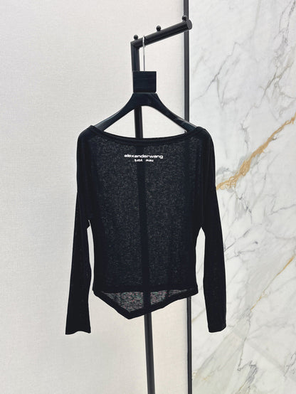Wang 25ss off-shoulder shirt
