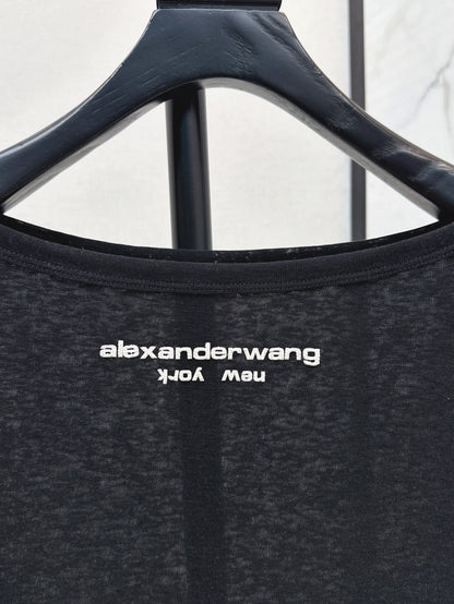 Wang 25ss off-shoulder shirt