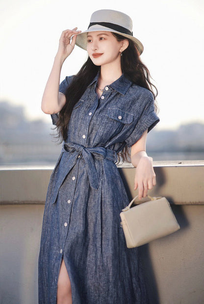 Row 25ss linen dress