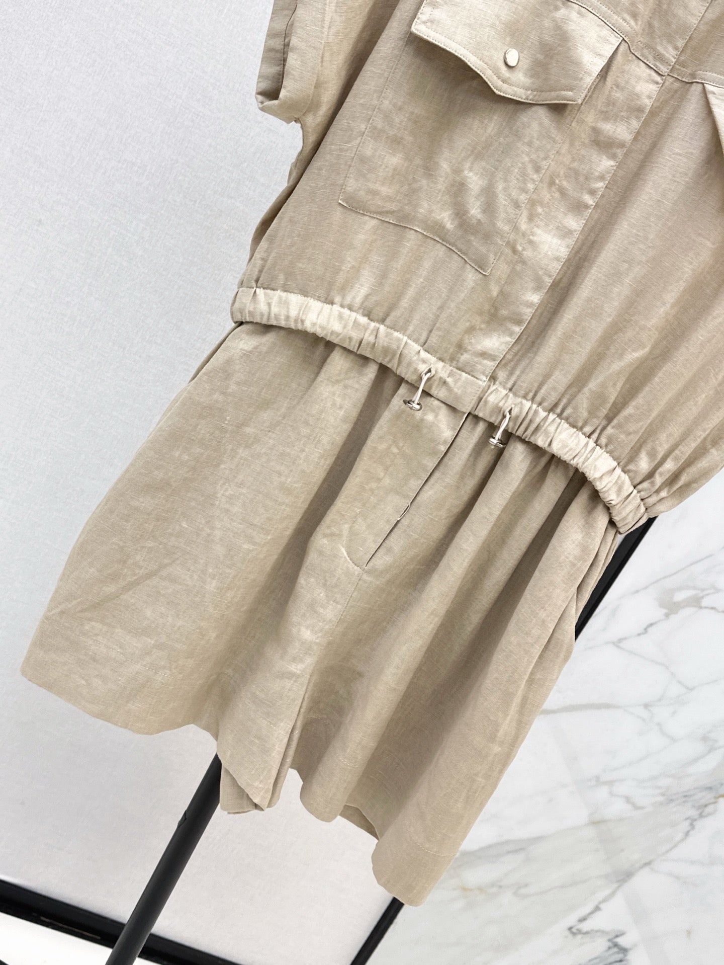 Bottega 25ss Linen jumpsuit