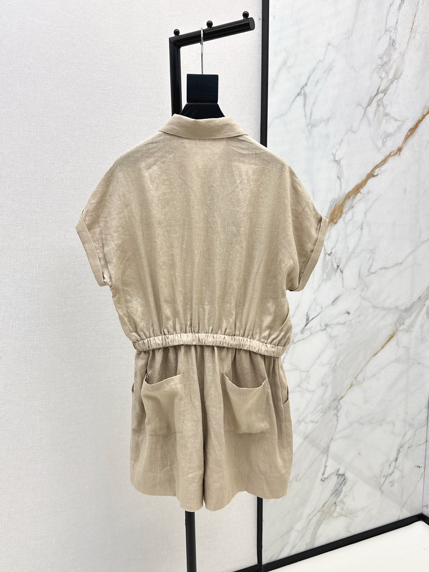 Bottega 25ss Linen jumpsuit